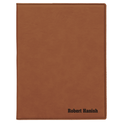 Personalize Leatherette Portfolio - 7x9