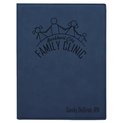 Personalize Leatherette Portfolio - 7x9