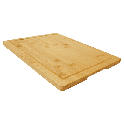 Bamboo Cutting Board with Drip Ring: GFT444 - 19 3/4" x 15"