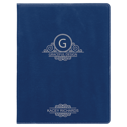 Personalize Leatherette Portfolio - 7x9