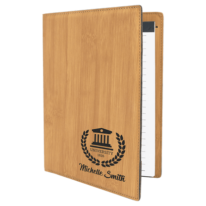 Personalize Leatherette Portfolio - 7x9