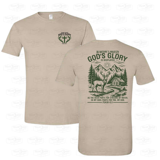 Nature's Majesty Psalm 42:1  graphics t-shirt or hoodie