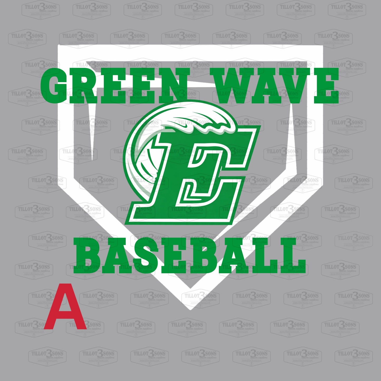 Green Wave Baseball Spirit Apparel