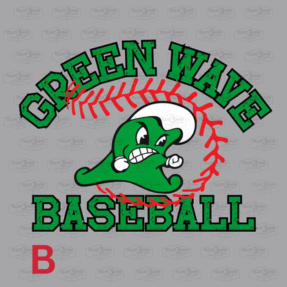Green Wave Baseball Spirit Apparel