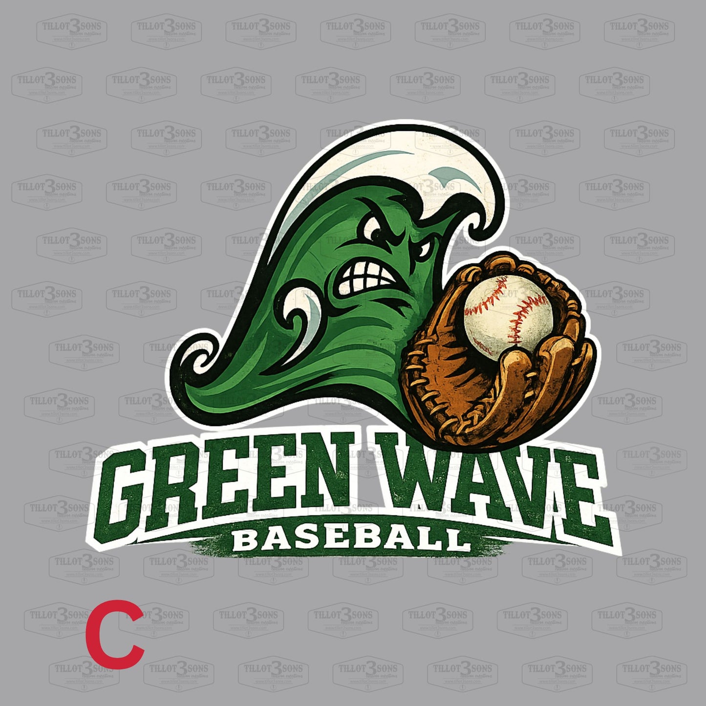 Green Wave Baseball Spirit Apparel