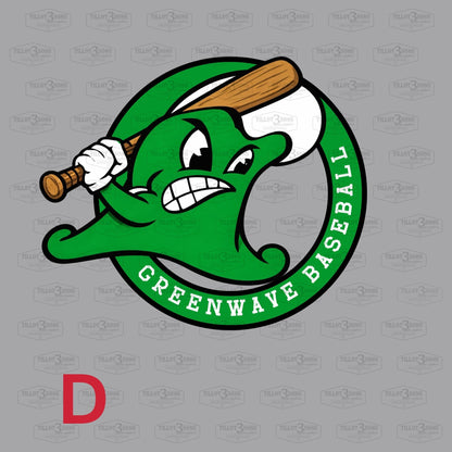 Green Wave Baseball Spirit Apparel