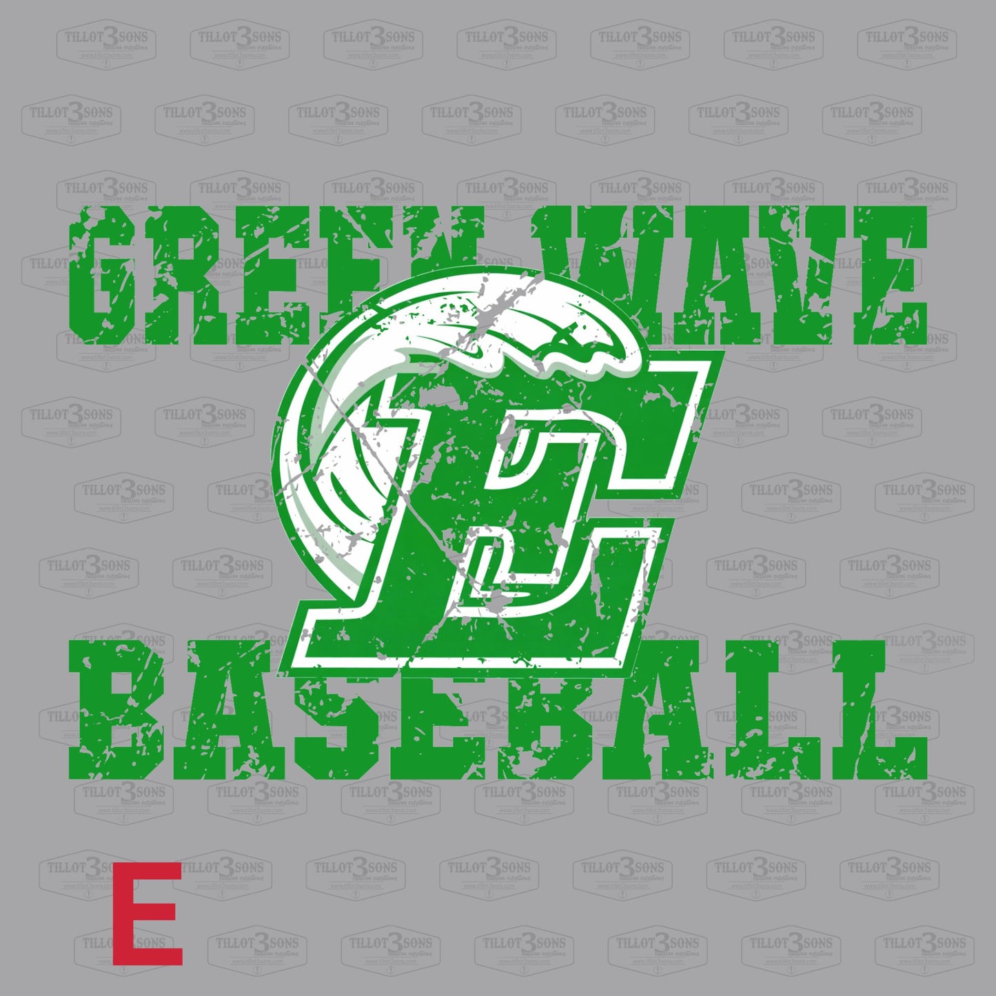 Green Wave Baseball Spirit Apparel