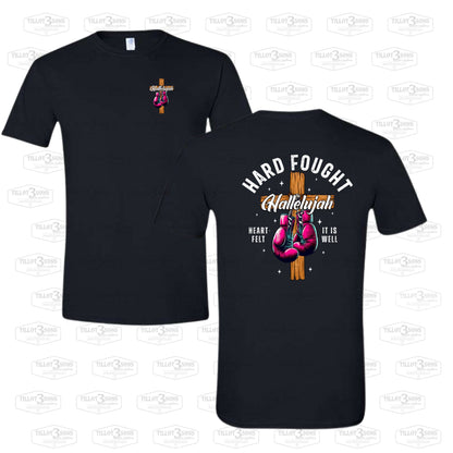 Hard Fought Hallelujah graphics t-shirt