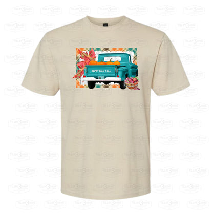 Happy Fall Y'All with 60's truck | graphics t-shirt
