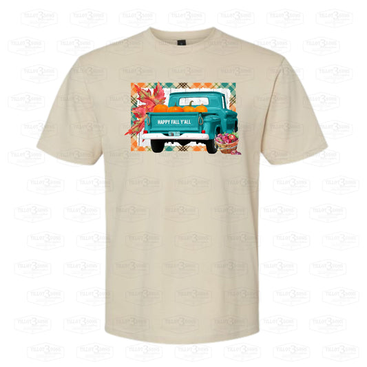 Happy Fall Y'All with 60's truck | graphics t-shirt