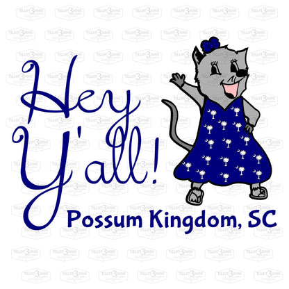 Hey Y'all from Possum Kingdom - graphics t-shirts