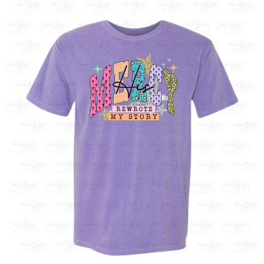 His Mercy Rewrote My Story | graphics t-shirt