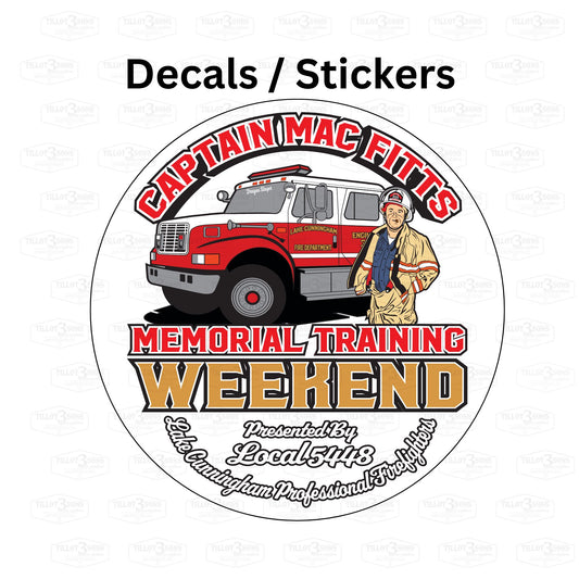 Captain Mac Fitts Memorial Training Weekend | Decals