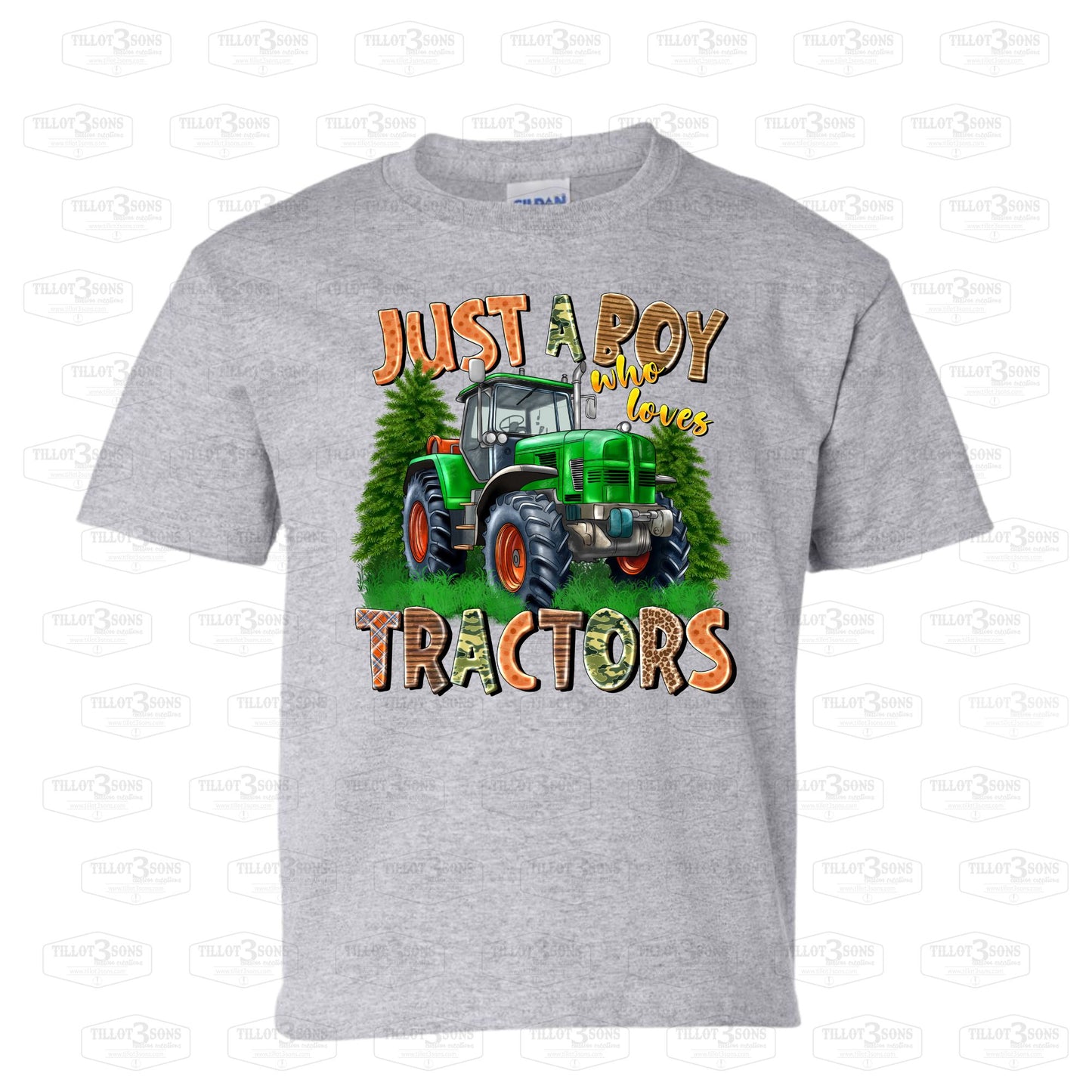 Just a Boy Who Loves Tractors - Youth t-shirt