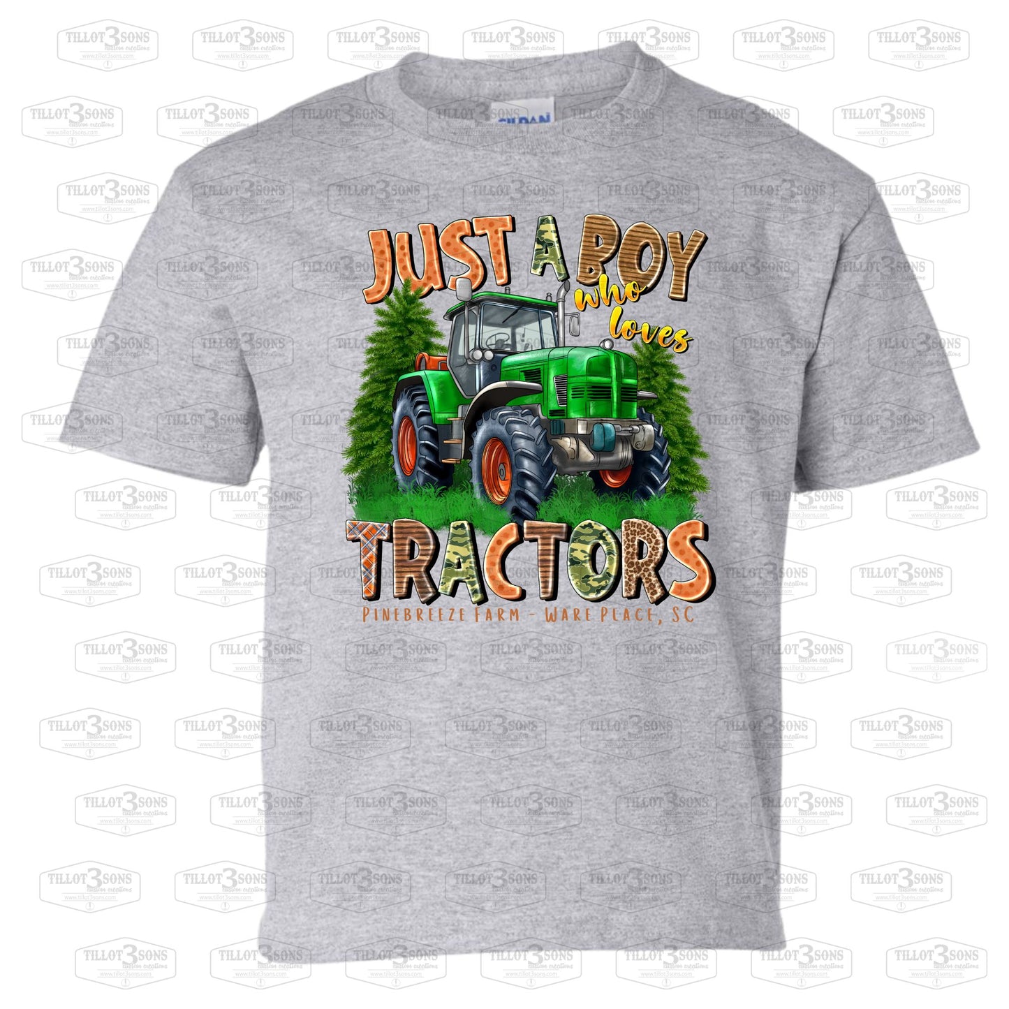 Just a Boy Who Loves Tractors - Youth t-shirt