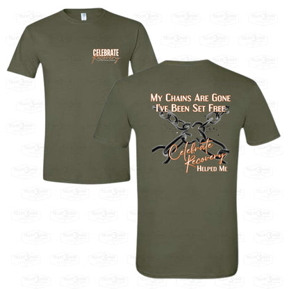 My Chains are Gone - Celebrate Recovery at OPC t-shirt