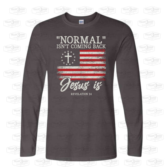 Normal Isn't Coming Back - Jesus Is | graphics t-shirt