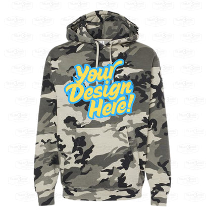 Snow Camo - Heavyweight Hooded Sweatshirt
