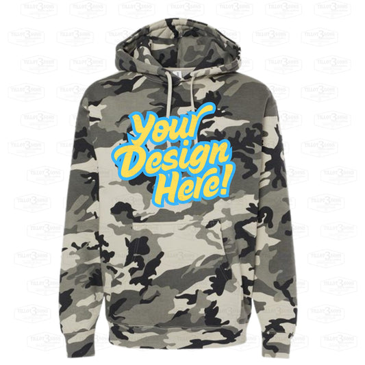 Snow Camo - Heavyweight Hooded Sweatshirt