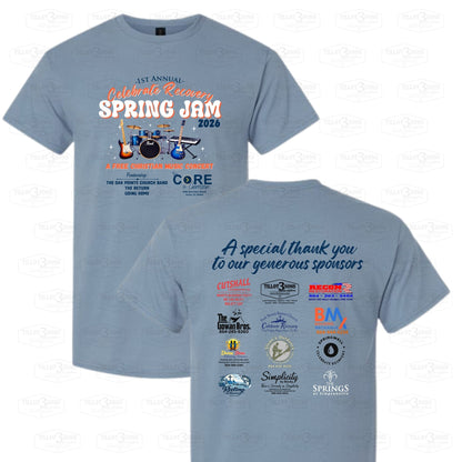 1st Annual Celebrate Recovery Spring Jam t-shirts