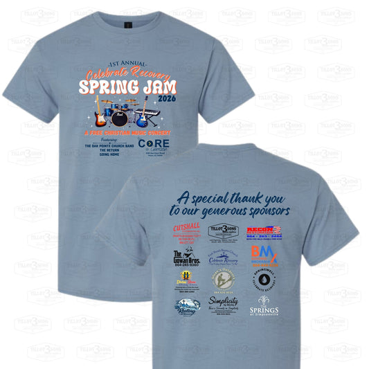 1st Annual Celebrate Recovery Spring Jam t-shirts