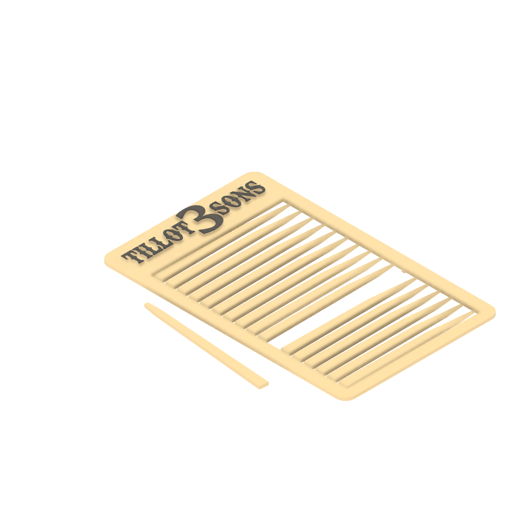 Toothpick Business Cards