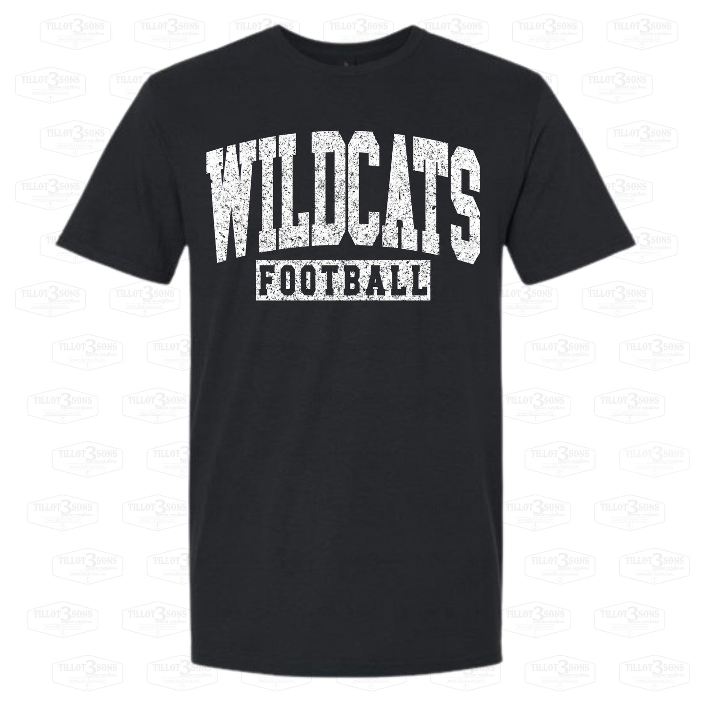 Wildcats Football - Grunge Effect shirt
