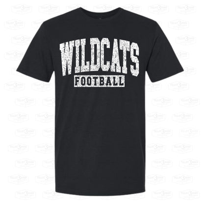 Wildcats Football - Grunge Effect shirt