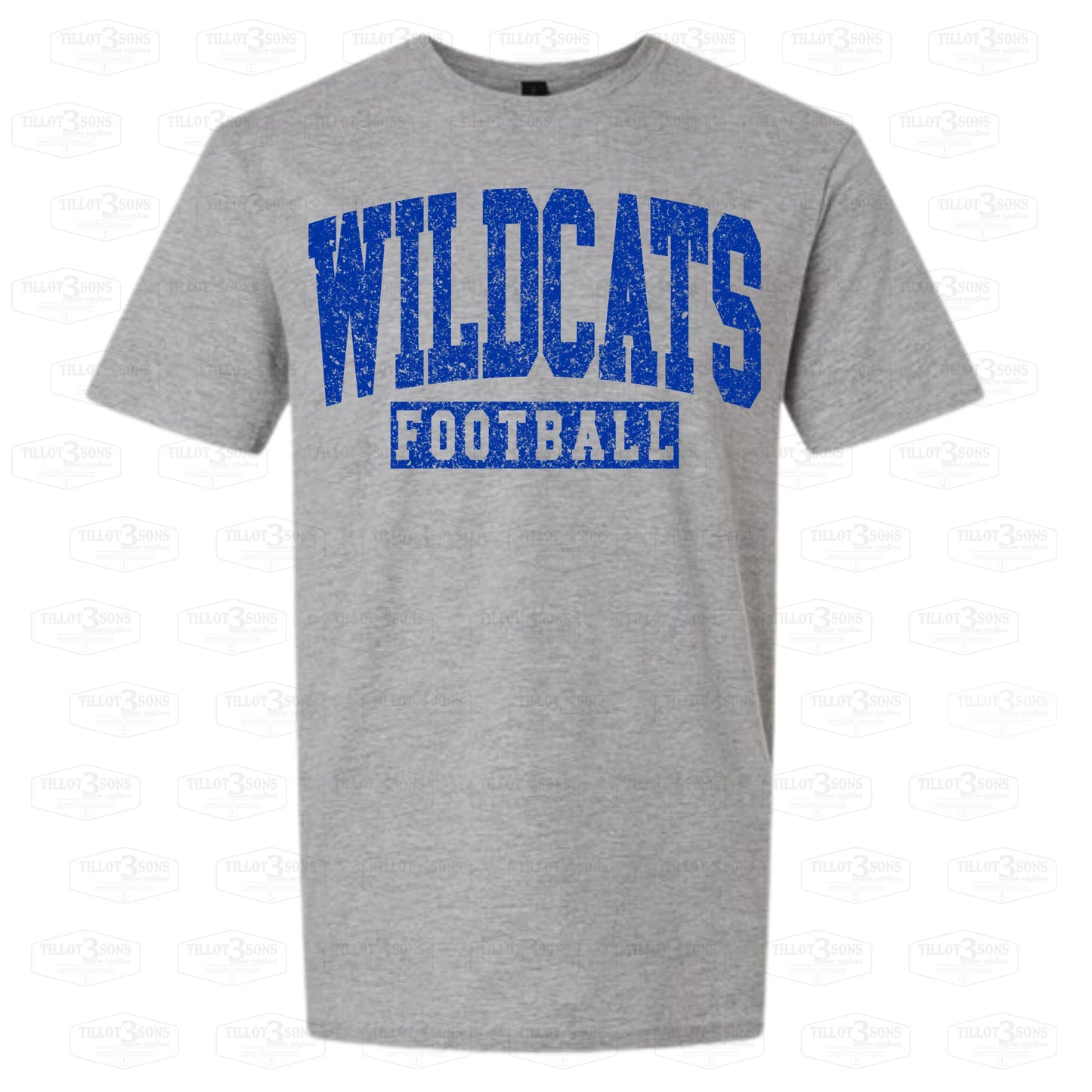 Wildcats Football - Grunge Effect shirt
