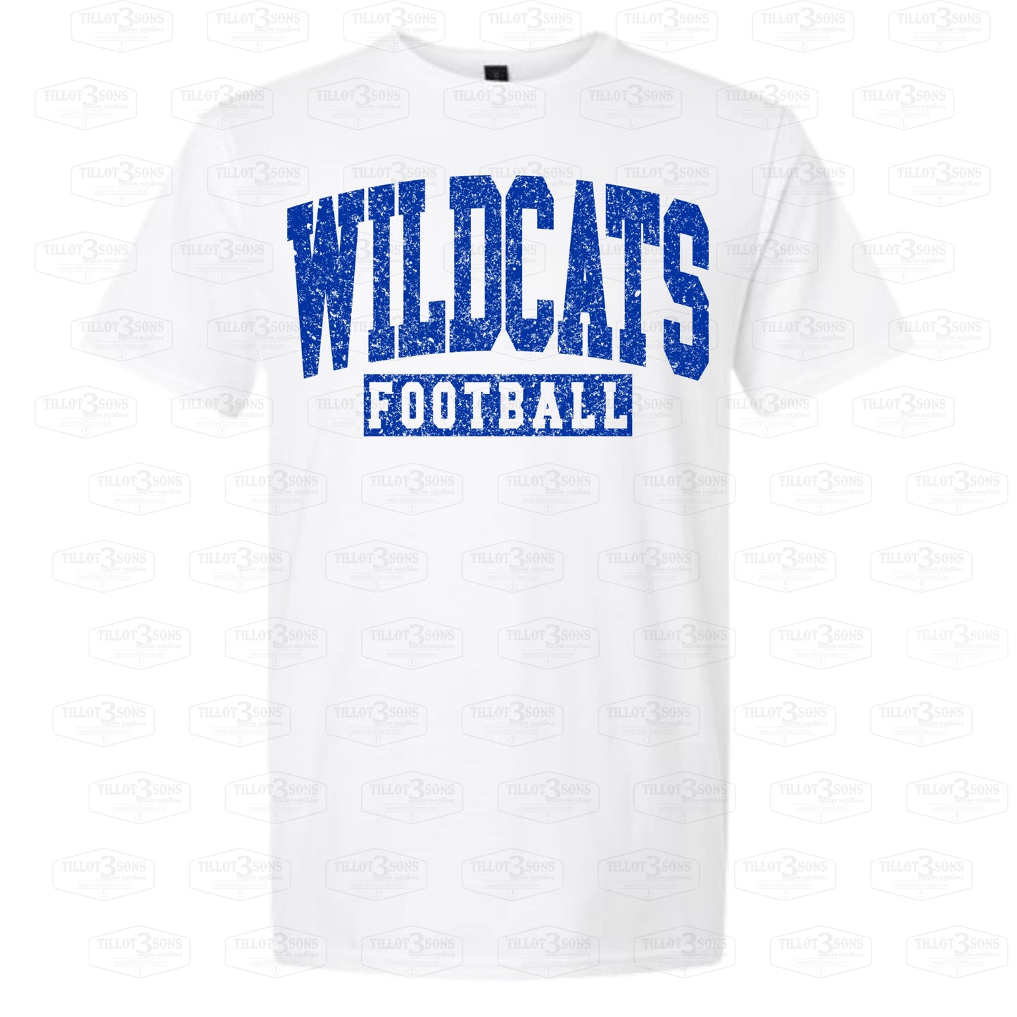 Wildcats Football - Grunge Effect shirt