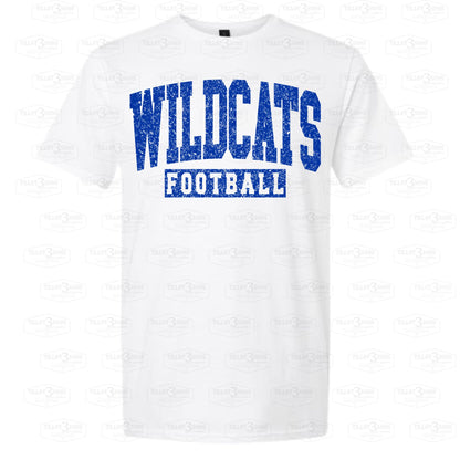 Wildcats Football - Grunge Effect shirt