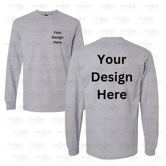 Custom designed with your logo - long sleeve t-shirts or hoodies