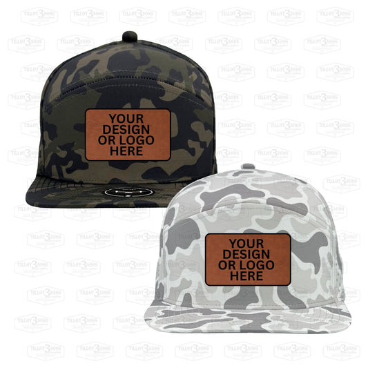 Zapped Osprey Camo hats with optional laser engraved patch