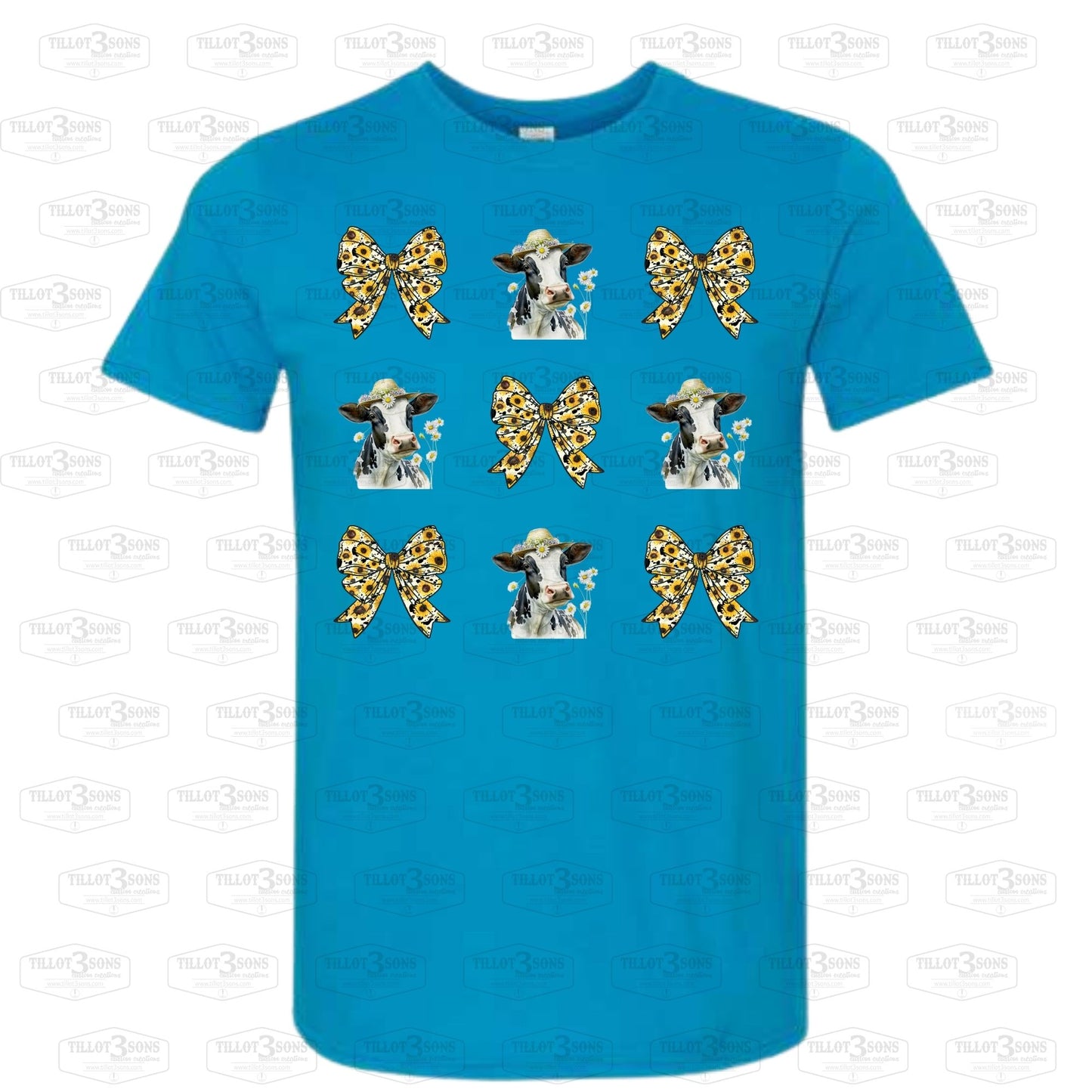 Sunflower, Cows & Coquette Bows and Deer T-shirt or Hoodies image 2