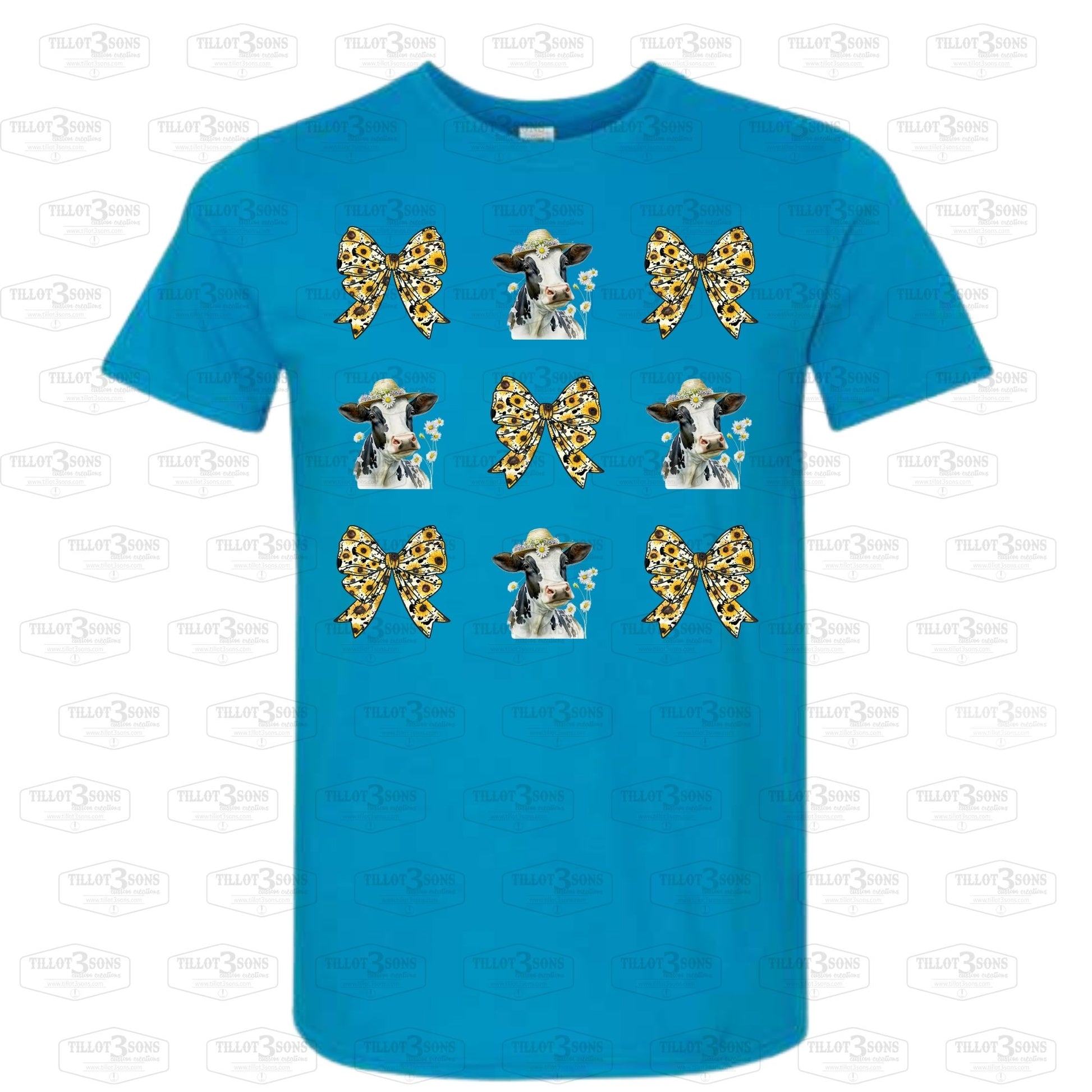 Sunflower, Cows & Coquette Bows and Deer T-shirt or Hoodies image 2