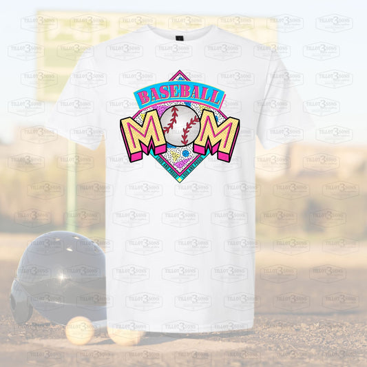 Softball or Baseball Mom graphics t-shirt