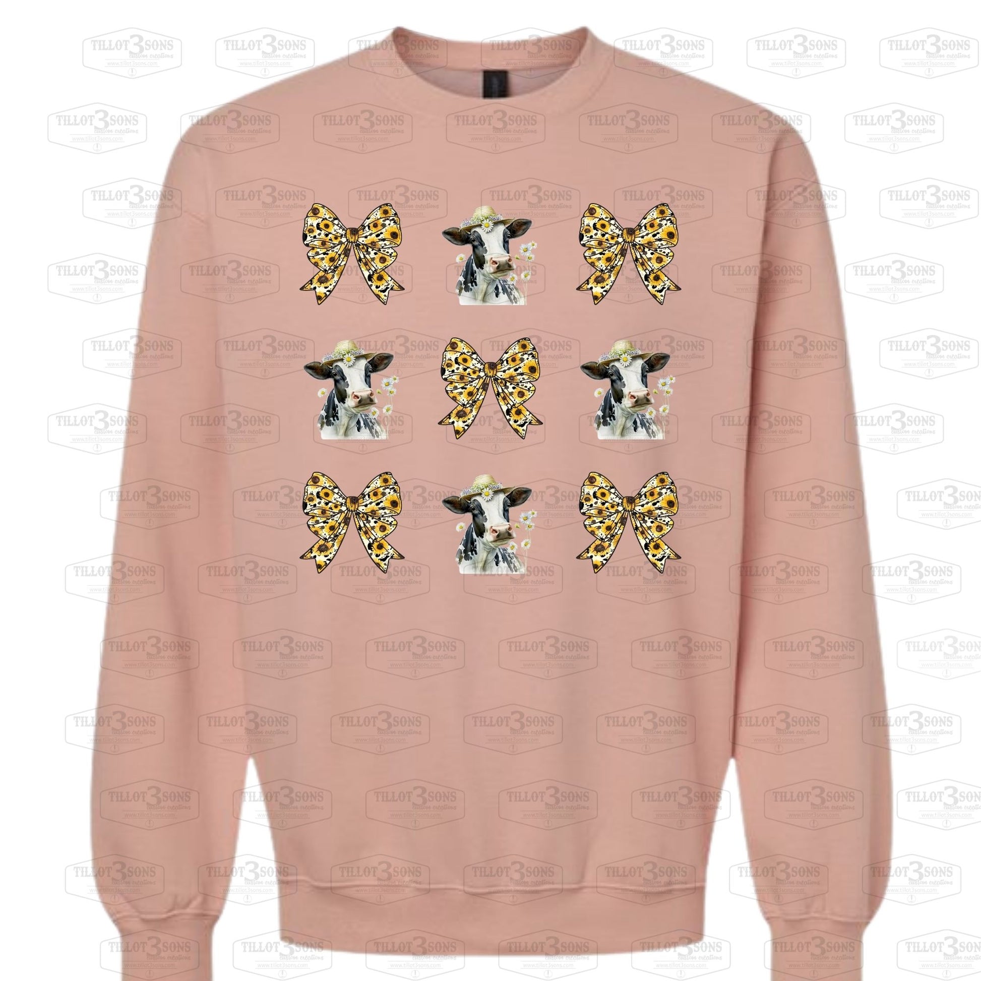 Sunflower, Cows & Coquette Bows and Deer T-shirt or Hoodies image 0