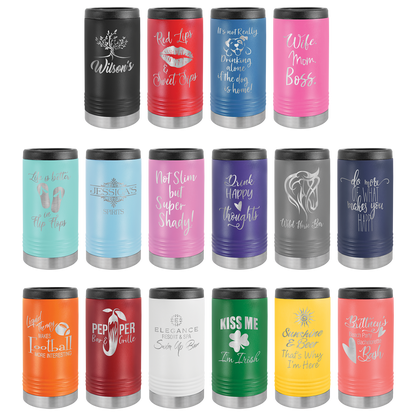 Slim Beverage Holders with Laser Engraved Personalization image 2