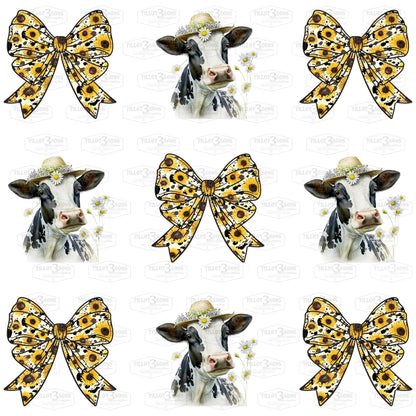 Sunflower, Cows & Coquette Bows and Deer T-shirt or Hoodies image 1
