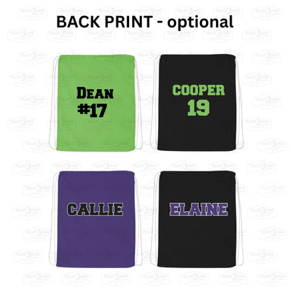 Drawstring Cinch Bags with Upstate Thunder logo
