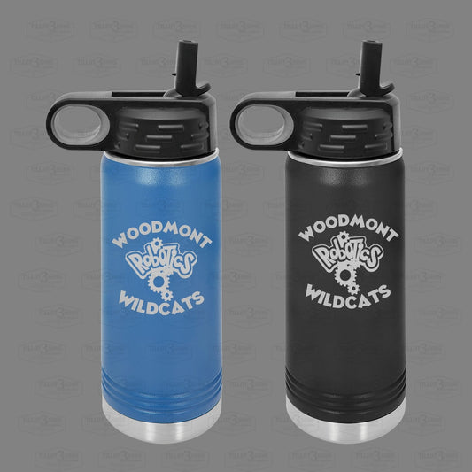 Woodmont Middle Robotics Team - Laser Engraved WATER BOTTLE