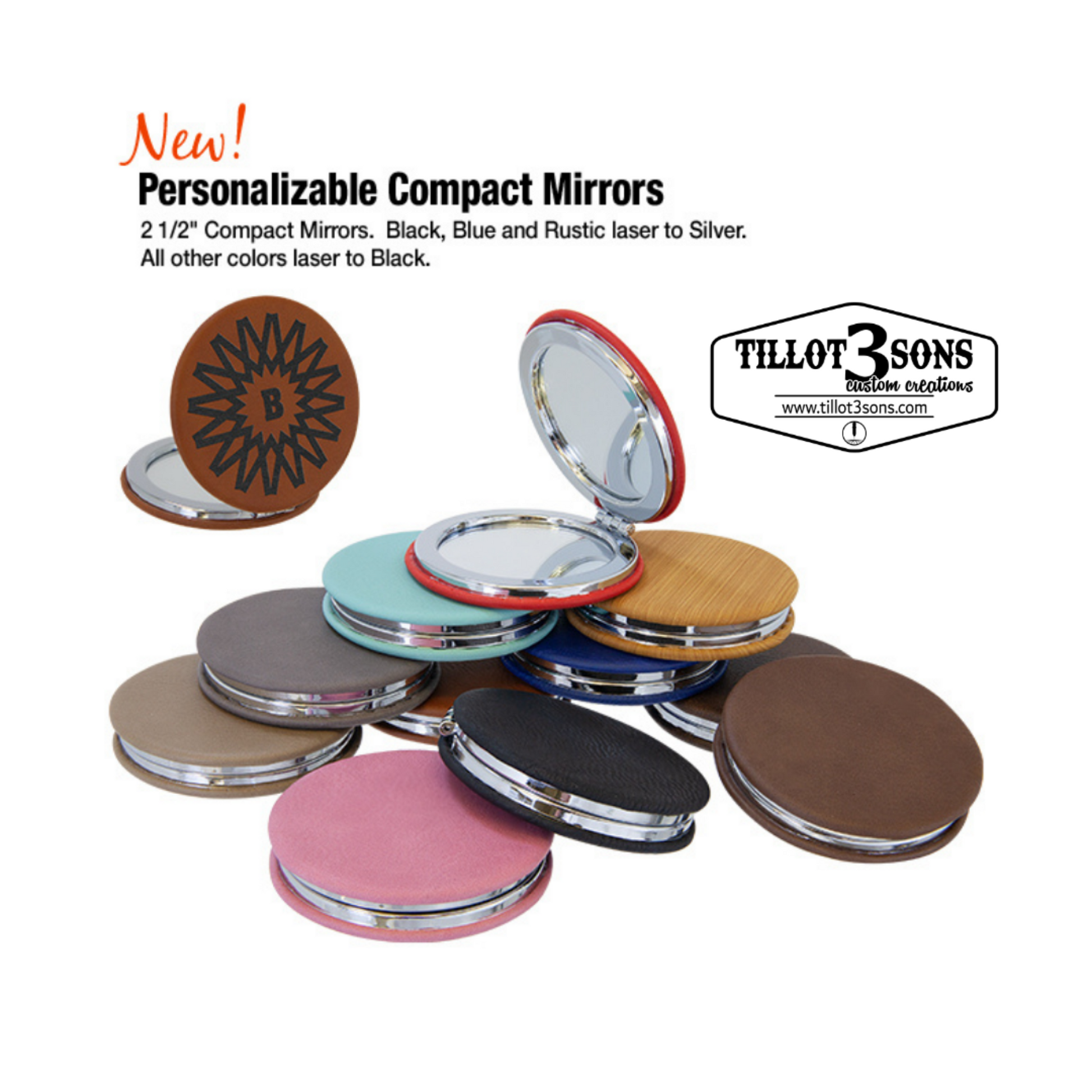 Personalized Compact Mirror w/Scripture image 1