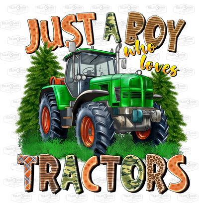 Just a Boy Who Loves Tractors - Youth t-shirt