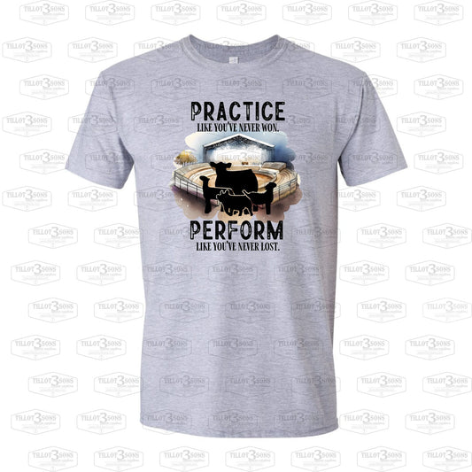 Practice Like You've Never Won - show stock t-shirt