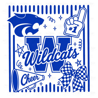 Preppy Wildcat Cheer Shirt