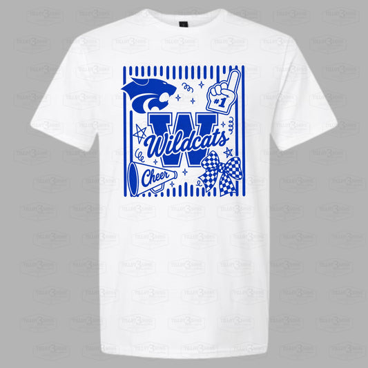 Preppy Wildcat Cheer Shirt