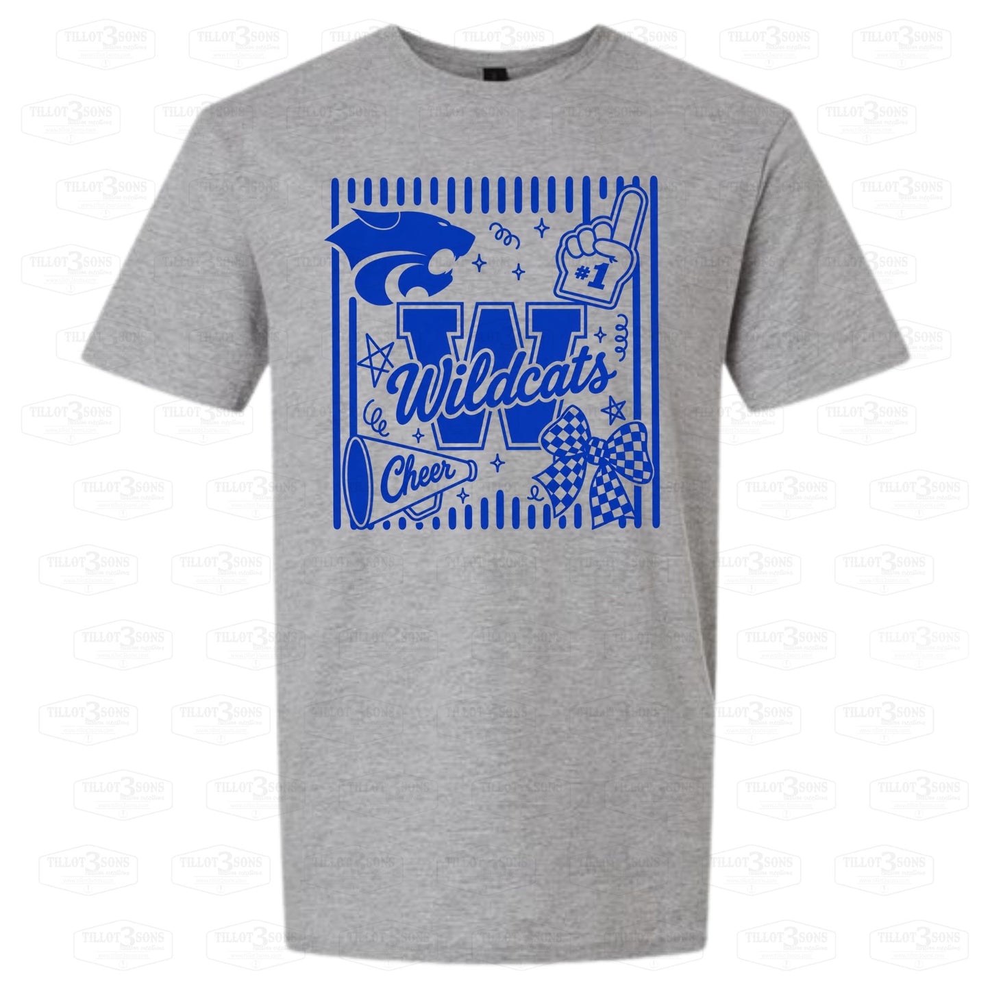 Preppy Wildcat Cheer Shirt