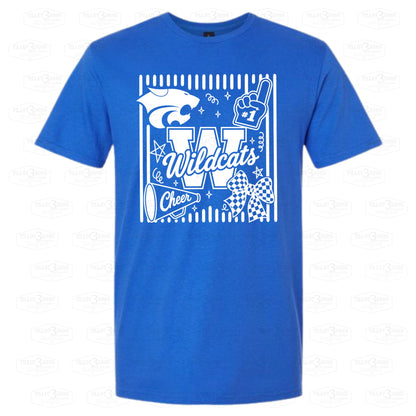 Preppy Wildcat Cheer Shirt
