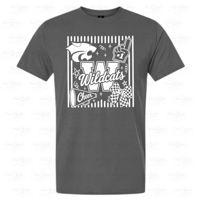 Preppy Wildcat Cheer Shirt
