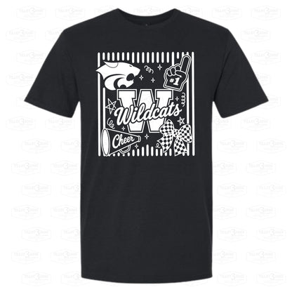 Preppy Wildcat Cheer Shirt